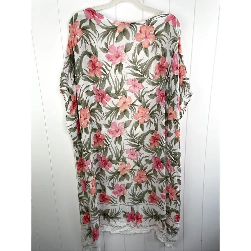 American Eagle AE Floral Chiffon Kimono‎ Swim Coverup Womens OS